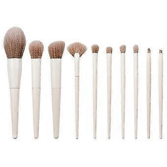 Jessup sminkekoster 14 stk sminkekostsett premium syntetisk pudder foundation kontur rouge concealer øyenskygge blanding eyeliner sminkekostsett L