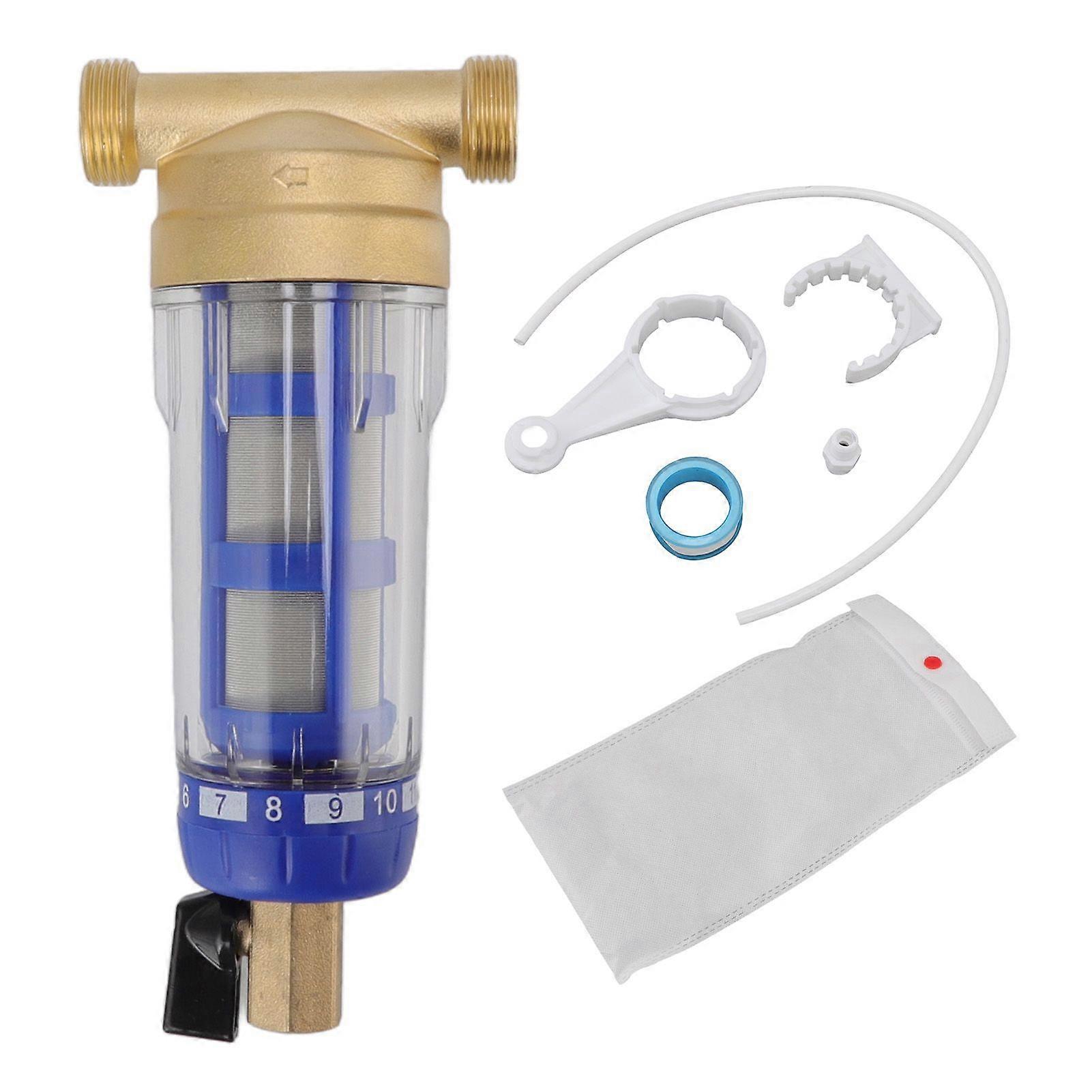 Whole House Spin Down Sediment Water Filter Refined Copper Head Spin Down Sediment Prefilter