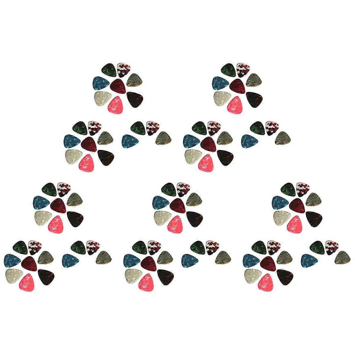 20pcs Thin Guitar Picks 0.46mm Random Colour