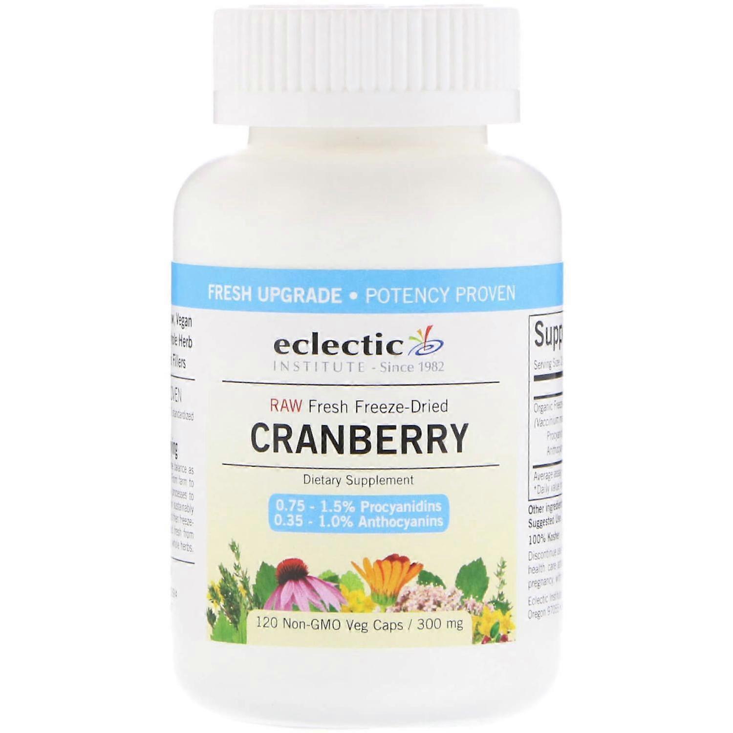 Eclectic Institute, Cranberry, 300 mg, 120 Veg Caps