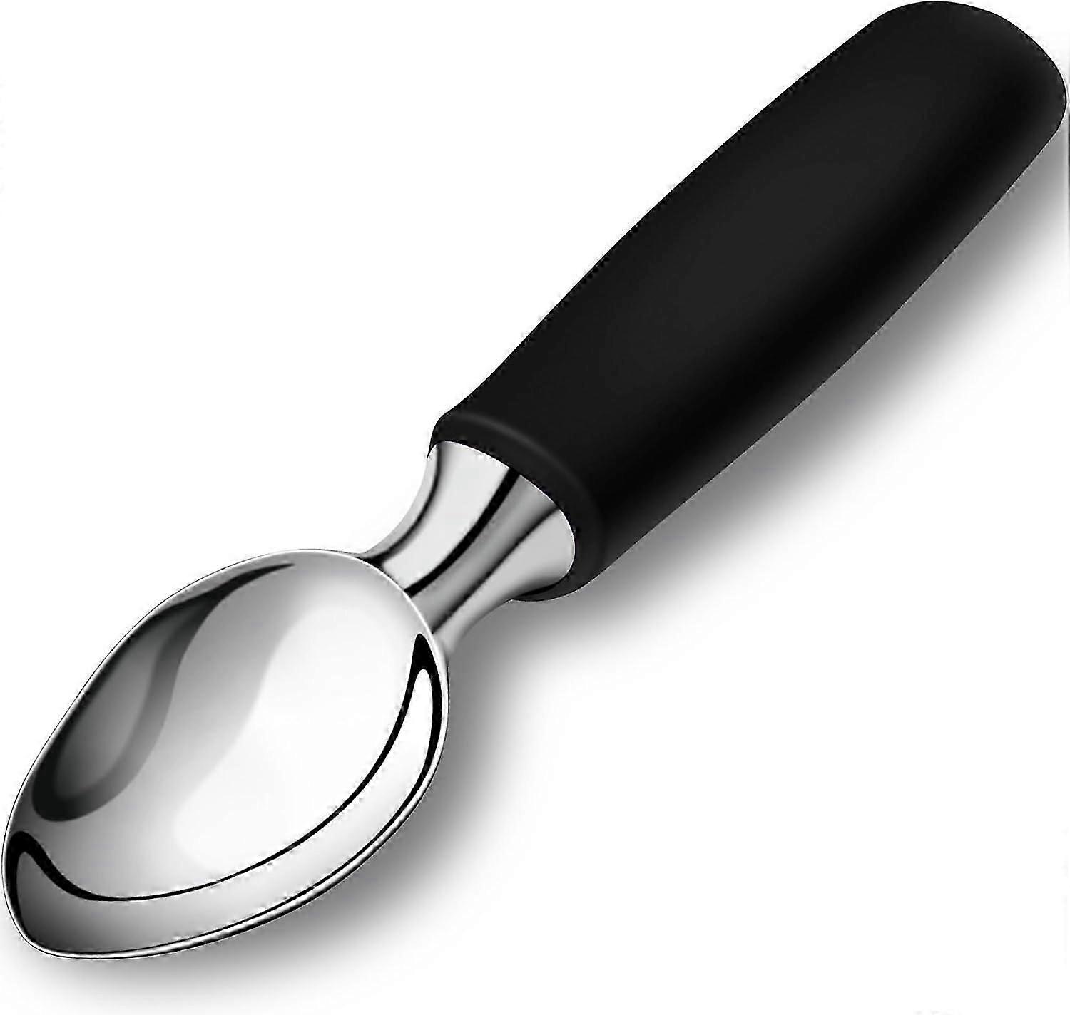 Ice Cream Scoop Stainless Steel Ice Cream Scoop Professional Large Ice Cream Scoop Non-slip Rubber Handle Ice Cream Scoop for Cookie Dough, Ice Cream,