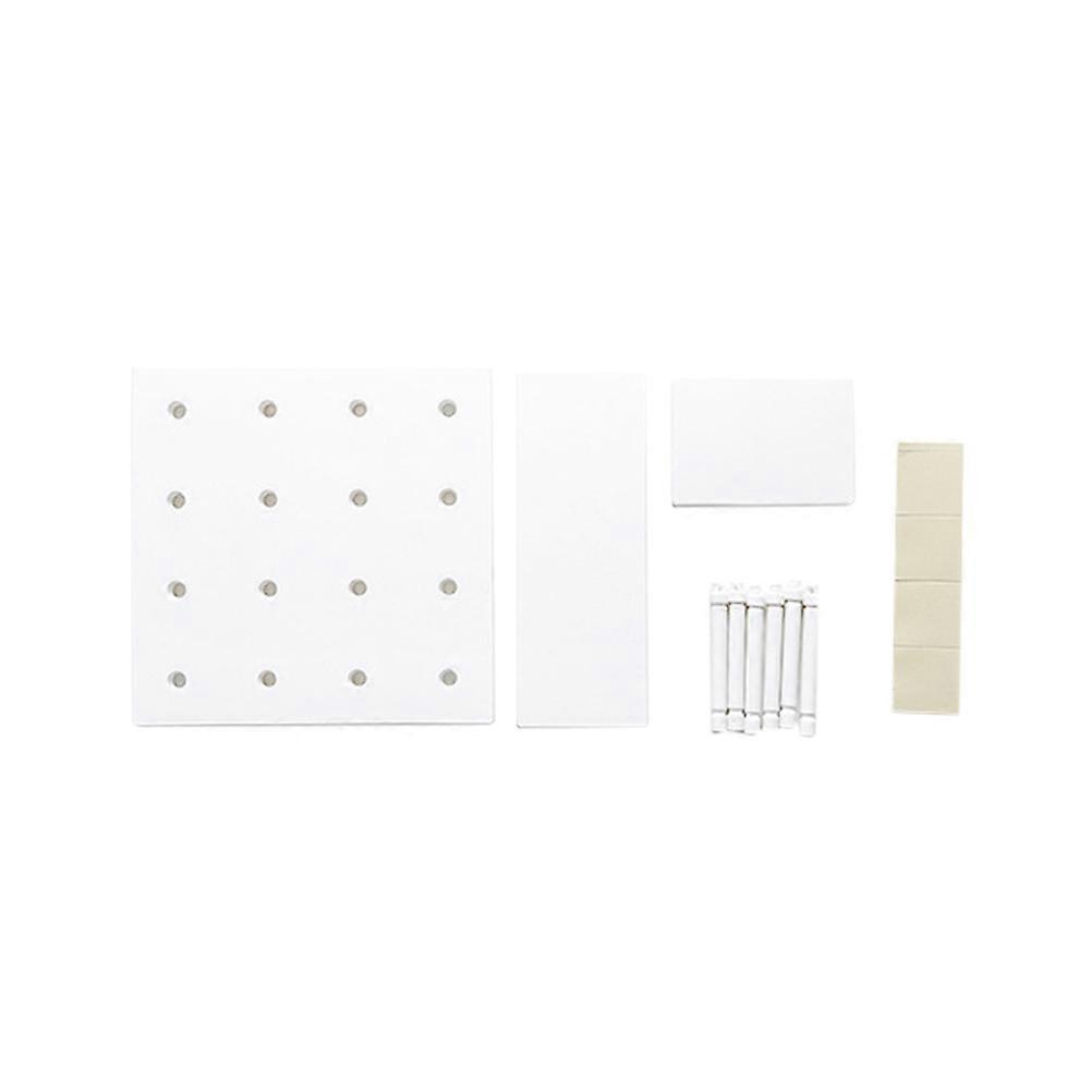 Shelf Set-Top Box Bracket Storage Holder for Decor 3Pcs White Plastic