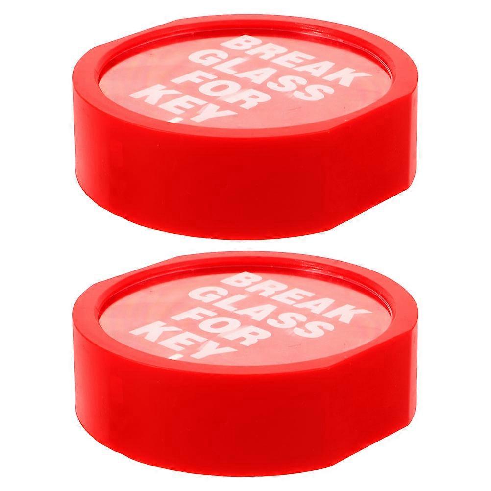Wall-Mounted Emergency Key Lock Box for Fire Safety 10Pcs Red Plastic Storage