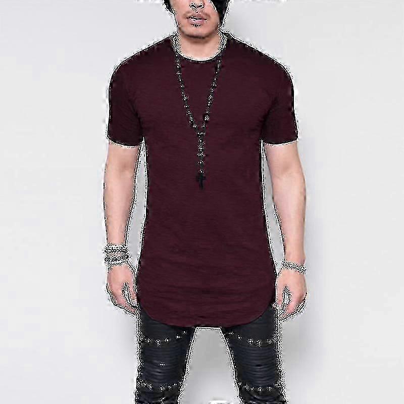 Męska bardzo długa koszulka Tall Body Urban Tee Oversize Bluzka z krótkim rękawem