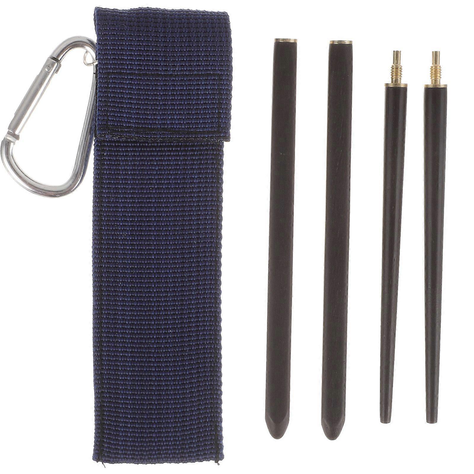 1 paire de baguettes réutilisables, baguettes pliantes, baguettes portables, baguettes pliables avec sac