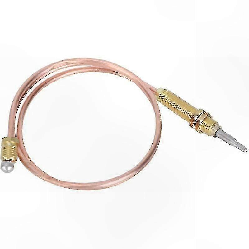 M8 Threaded Thermocouple Probe, 600mm Universal Gas Burner Sensor for Fireplace and BBQ Grill Components