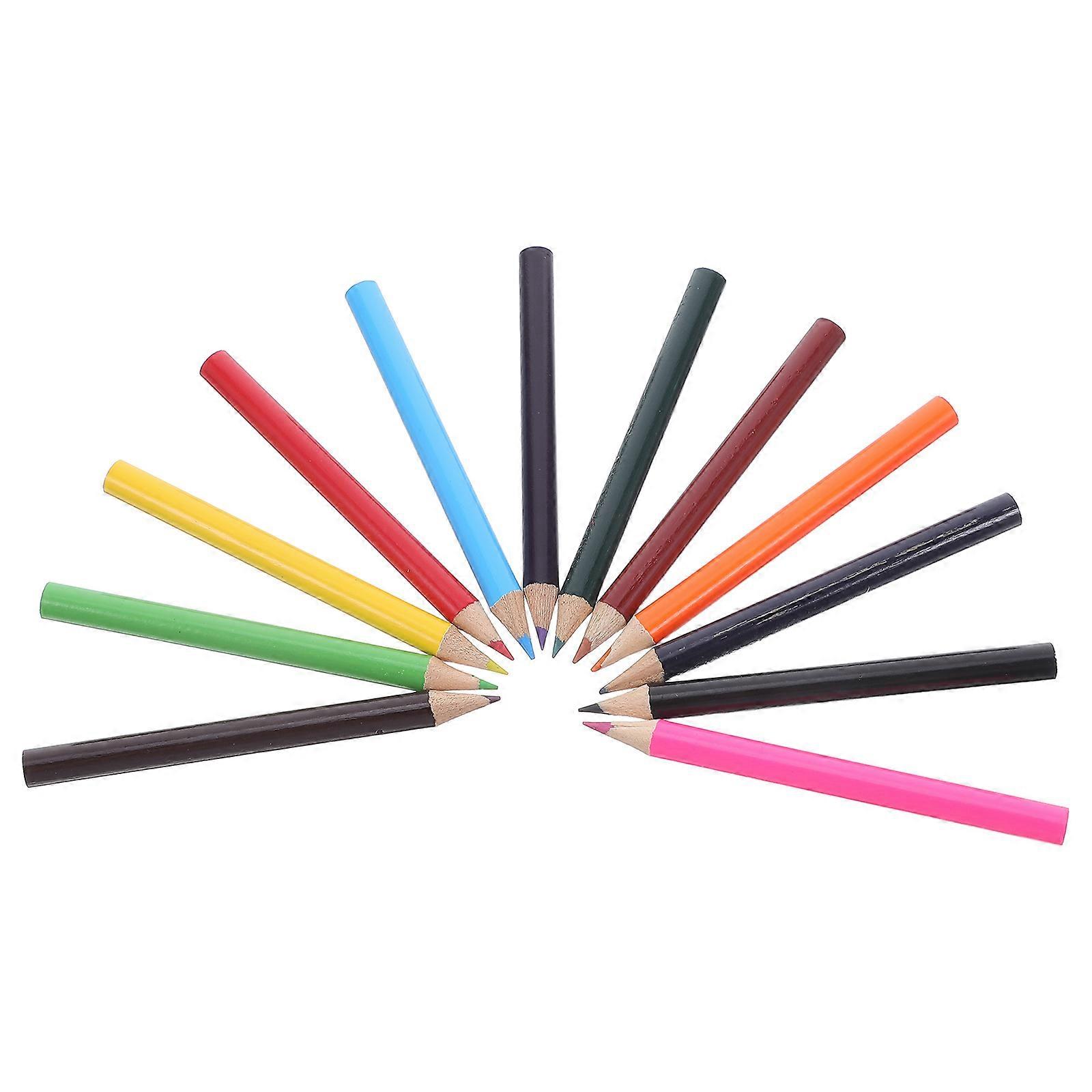 Wooden Mini Colored Pencils for Coloring 60Pcs Portable Set