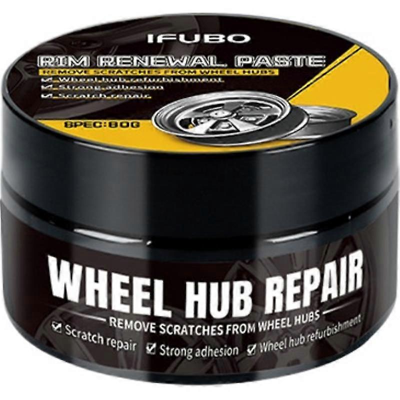 80g Wheel Scratch Repair Paste Kit with Sponge Restore Car Alloy Rims to Like New
