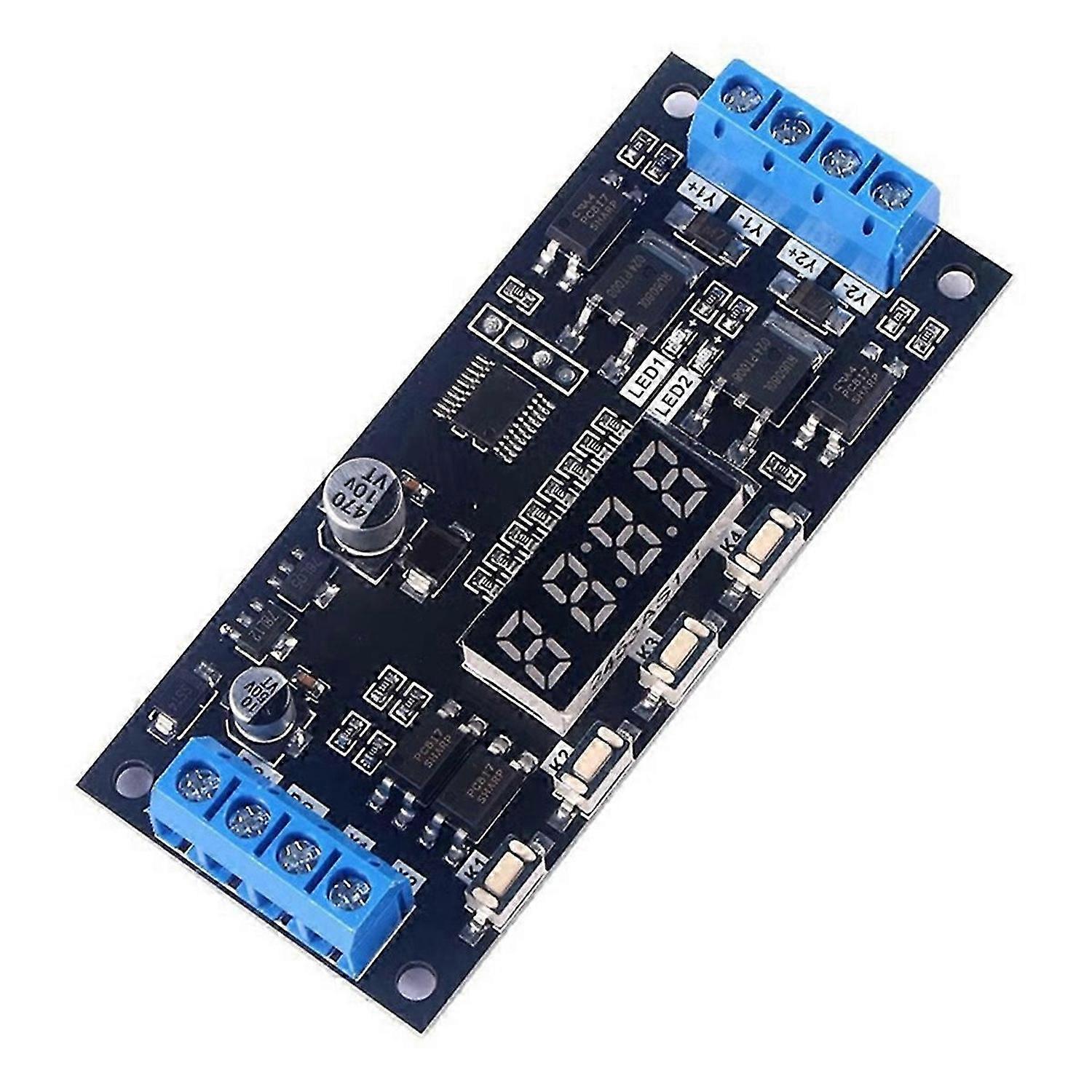 MOS LED Digital Time Delay Relay Trigger DC 12V 24V Dual Way High Power Switch Circuit Board Timing