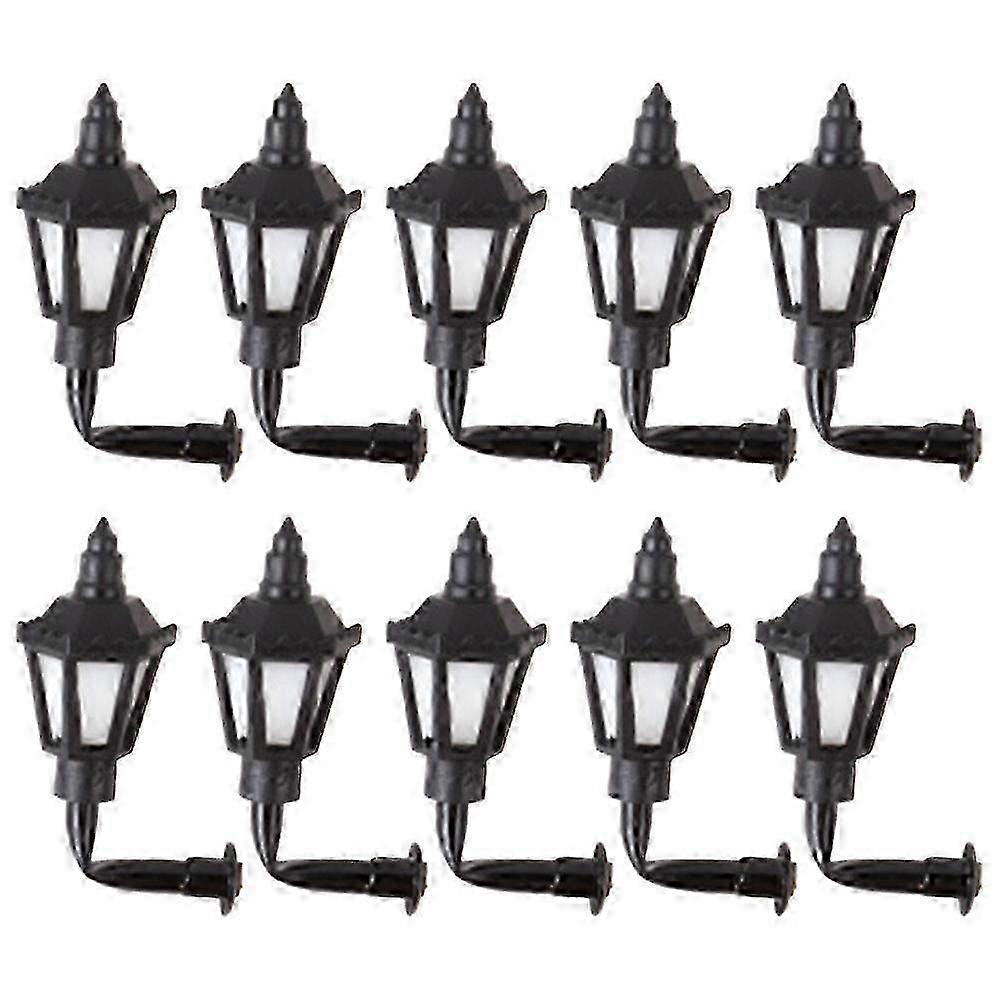 Micro Landscaping Lamp Decor Tiny Wall Lamp Model Model Building Supplies 10Pcs