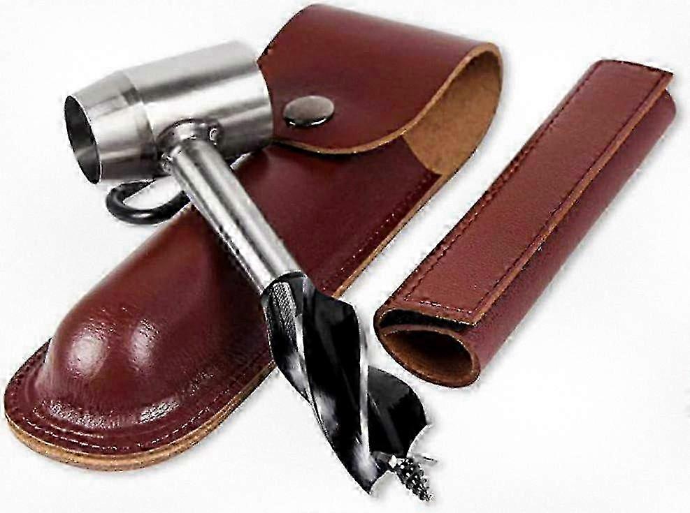 2025 Survival Hand Auger Tool for Wood Drilling and Hole Making, Multi-Purpose Wrench and Peg Maker