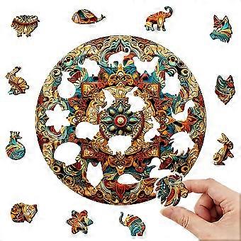 Maravilhoso Disco de Madeira Puzzle Personalizado 3D Puzzle Adulto Presente Infantil Educação Crianças Jogo de Brinquedo