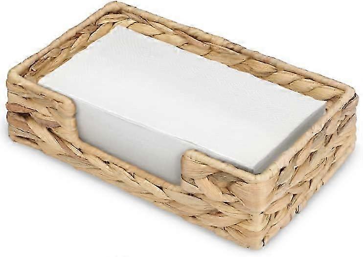 Woven Rattan Napkin Holder, Rectangular Design for Bathroom and Kitchen 25-26