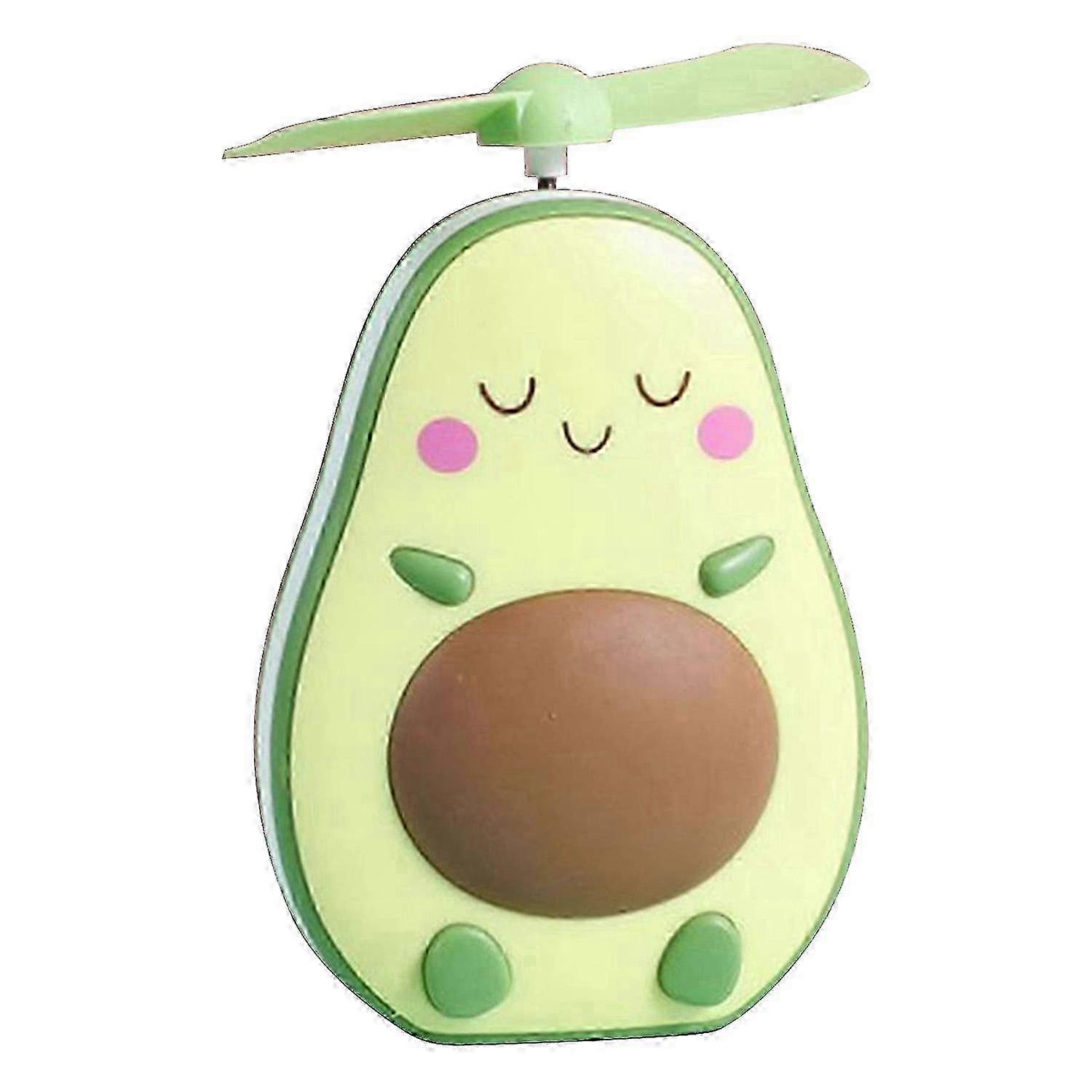 Avocado Shaped Practical Portable USB Charging Handheld Fan,Brown