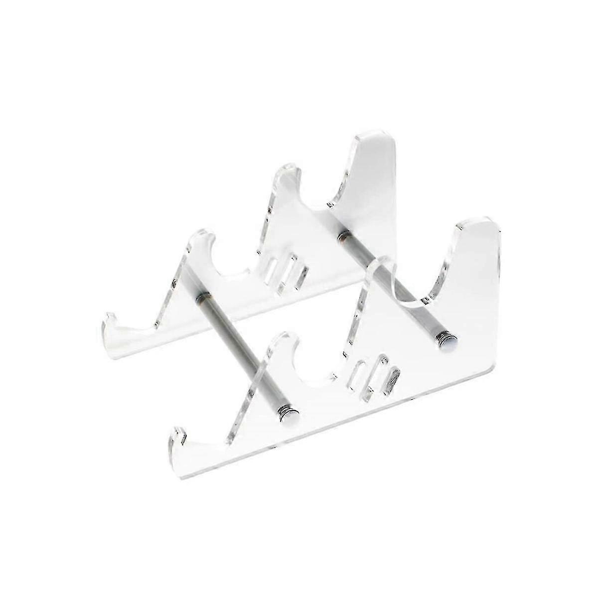 3-Tier Mechanical Keyboard Display Stand Transparent Acrylic Holder for Gaming Keyboards