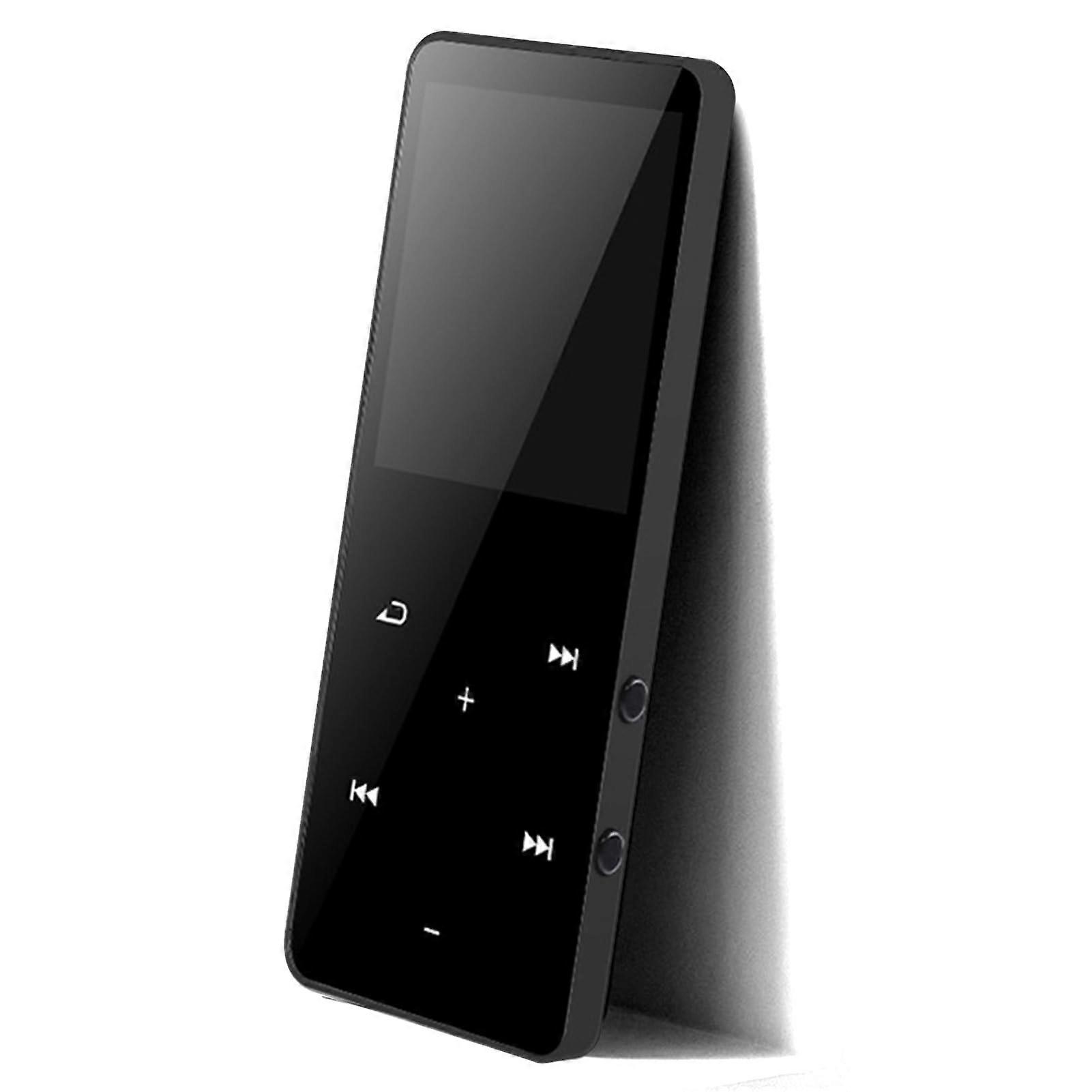 MP3 Player Bluetooth Portable Digital Built In  Clear Speaker FM Radio Memory Expansion 16G Black Sleek Design