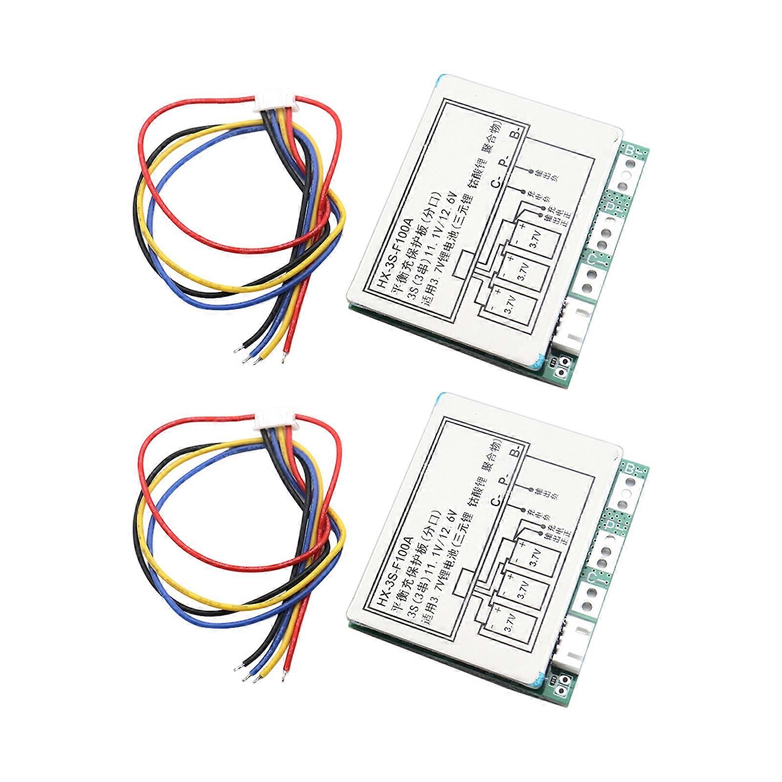 12.6V 100A Lithiums Battery Protections Module With Balancing Function Overcharge Overdischarge Short Circuits Protections For E Bike Drones
