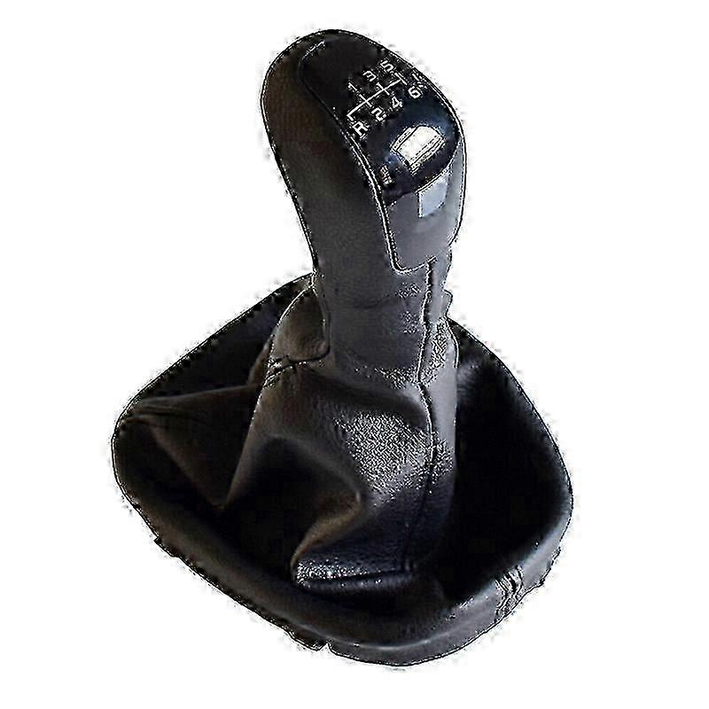 6 Speed Gear Shift Knob Leather Cover Case for - C Class D5F4 W203