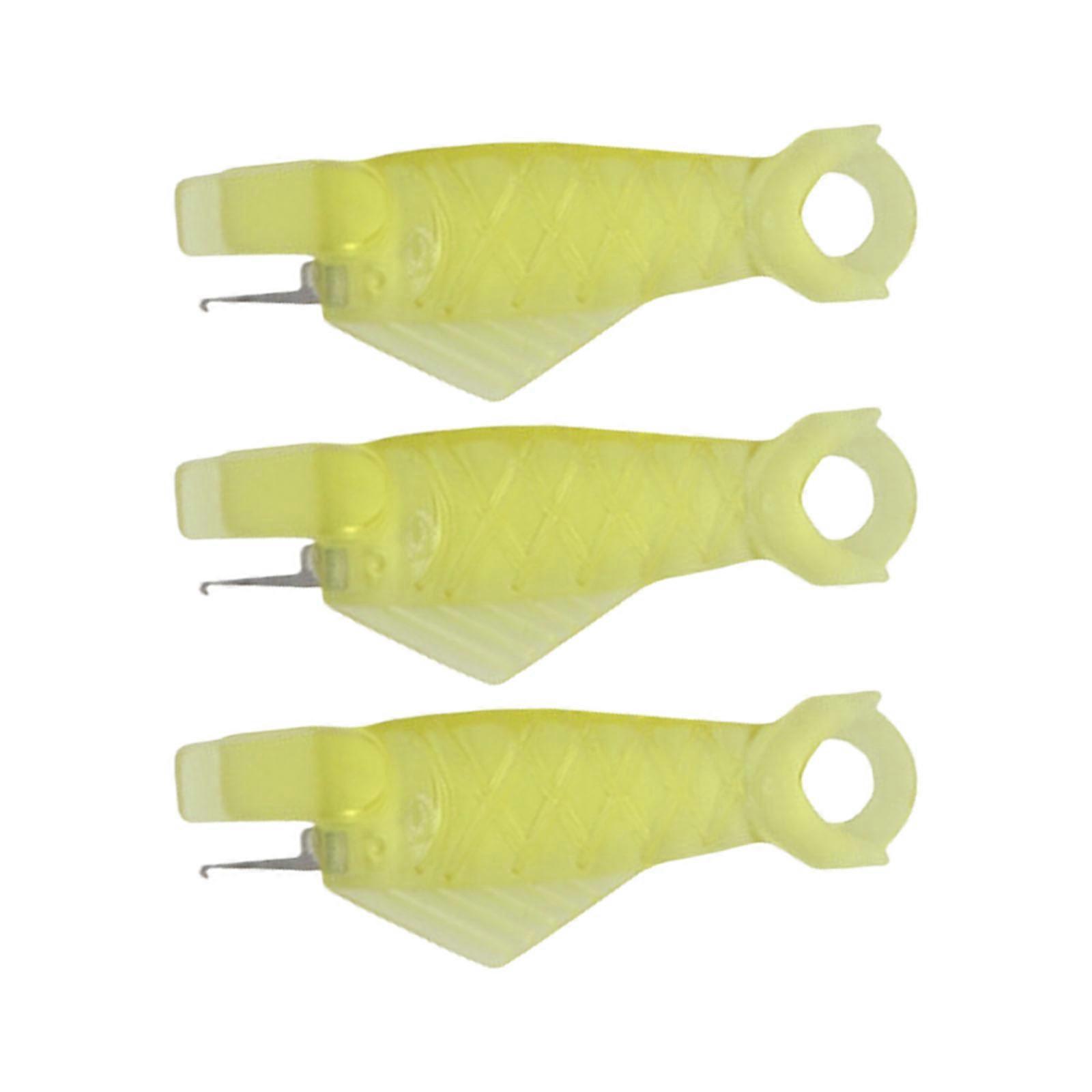 Practical Fish Styles Sewing Threader Tool Universals Machine Compatibility Quick Setups for Home Tailoring Crafts  Yellow