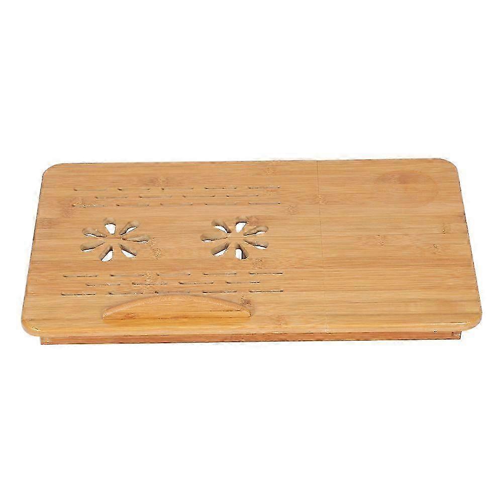 1Pc Adjustable Bamboo Rack Shelf Dormitory Bed Lap Desk Portable Book Reading Tray Stand