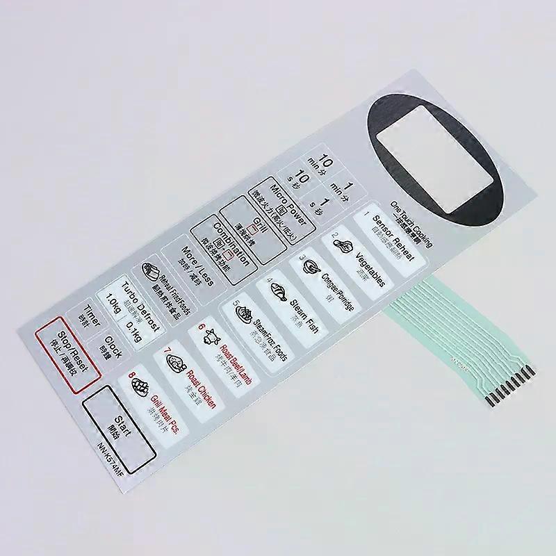 Microwave Oven Accessory Panel NN-K574MF Membrane Switch Touch Switch Control Button Replacement Parts 205*8cm