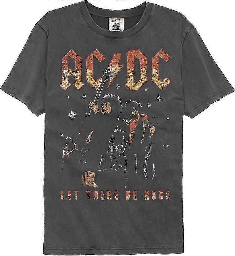 Tričko s potiskem Let There Be Rock od Acdc, přední a zadní strana, Rockinstone
