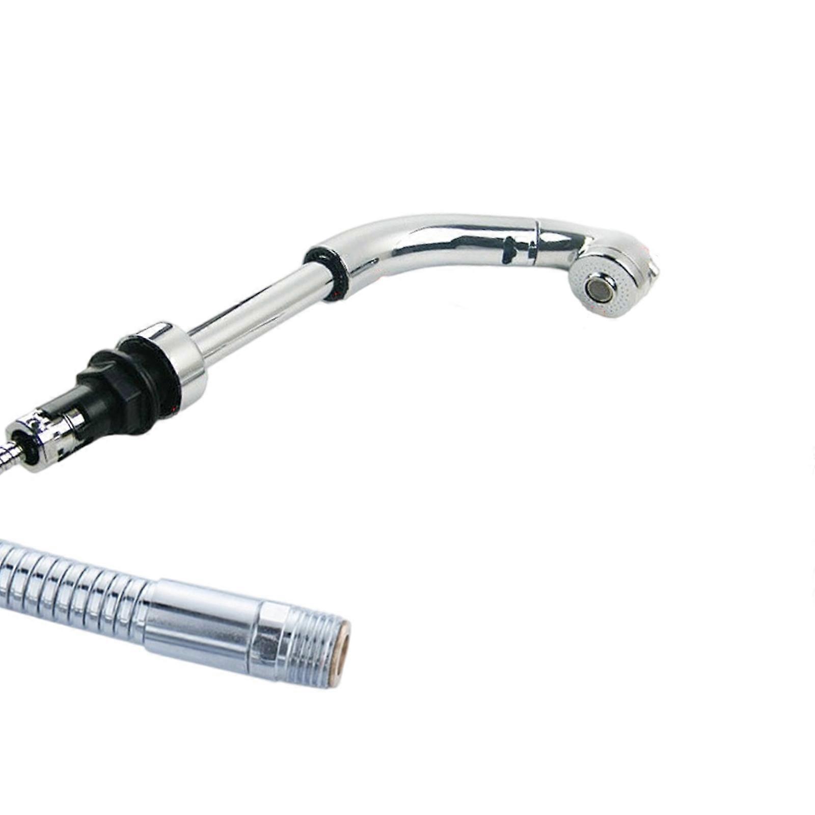 Modern Bronze Retractile Bathroom Faucet With Double Function Shower Showerer And Raise Stream Plan Multicolor