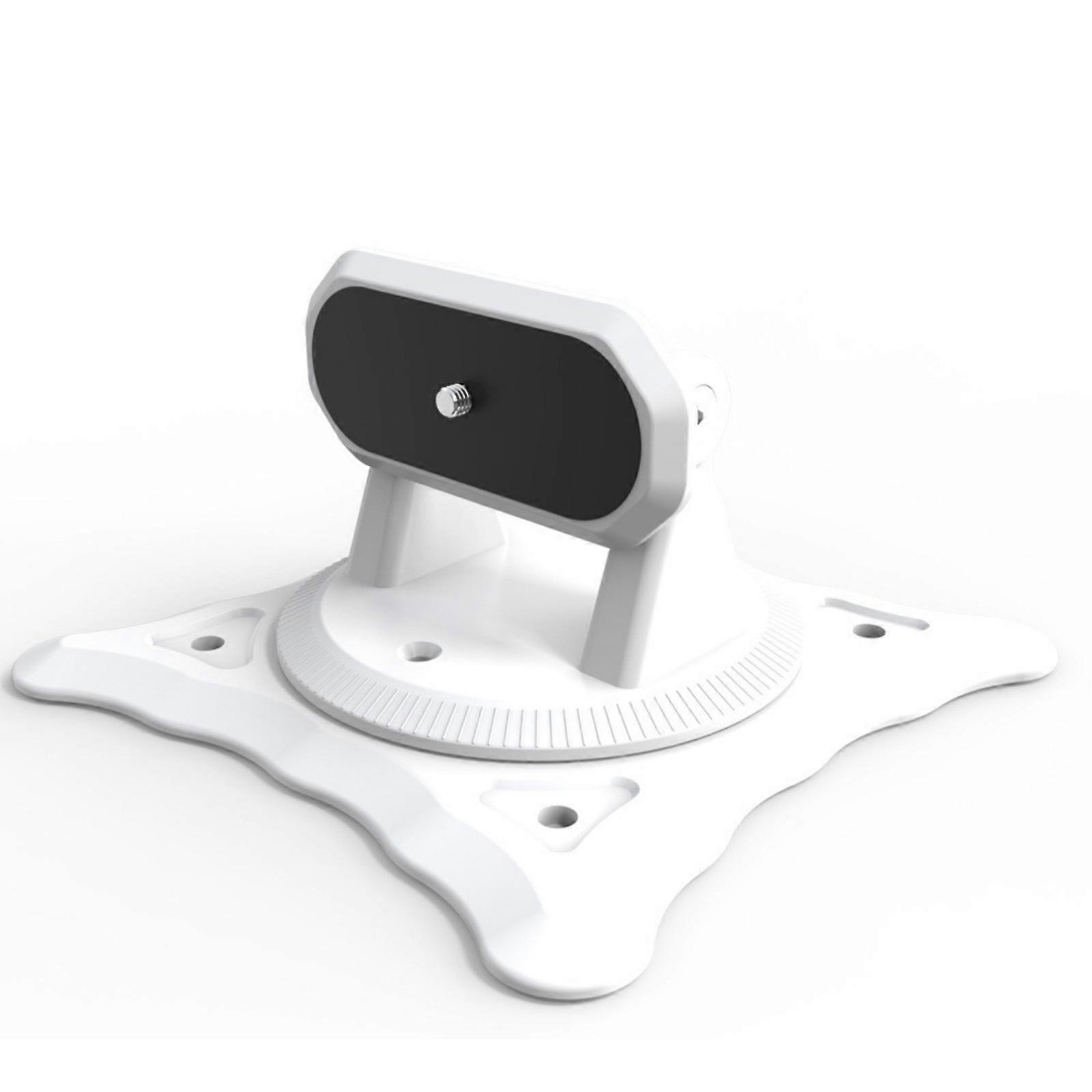 360 Degree Rotating Projectors Stand Multiple Axises Adjustment with AntiSlip Base for Cameras and Phones  White