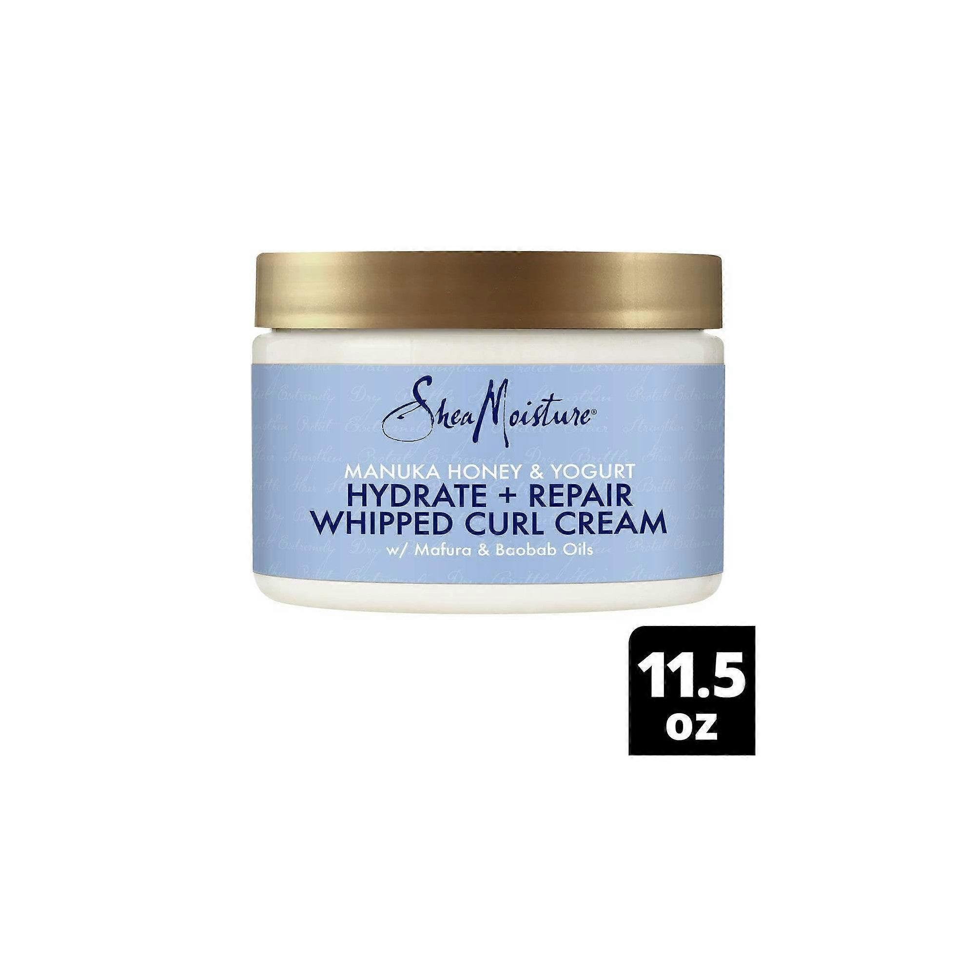 Sheamoisture 保湿和修复搅打卷发霜，麦卢卡蜂蜜和酸奶，11.5盎司