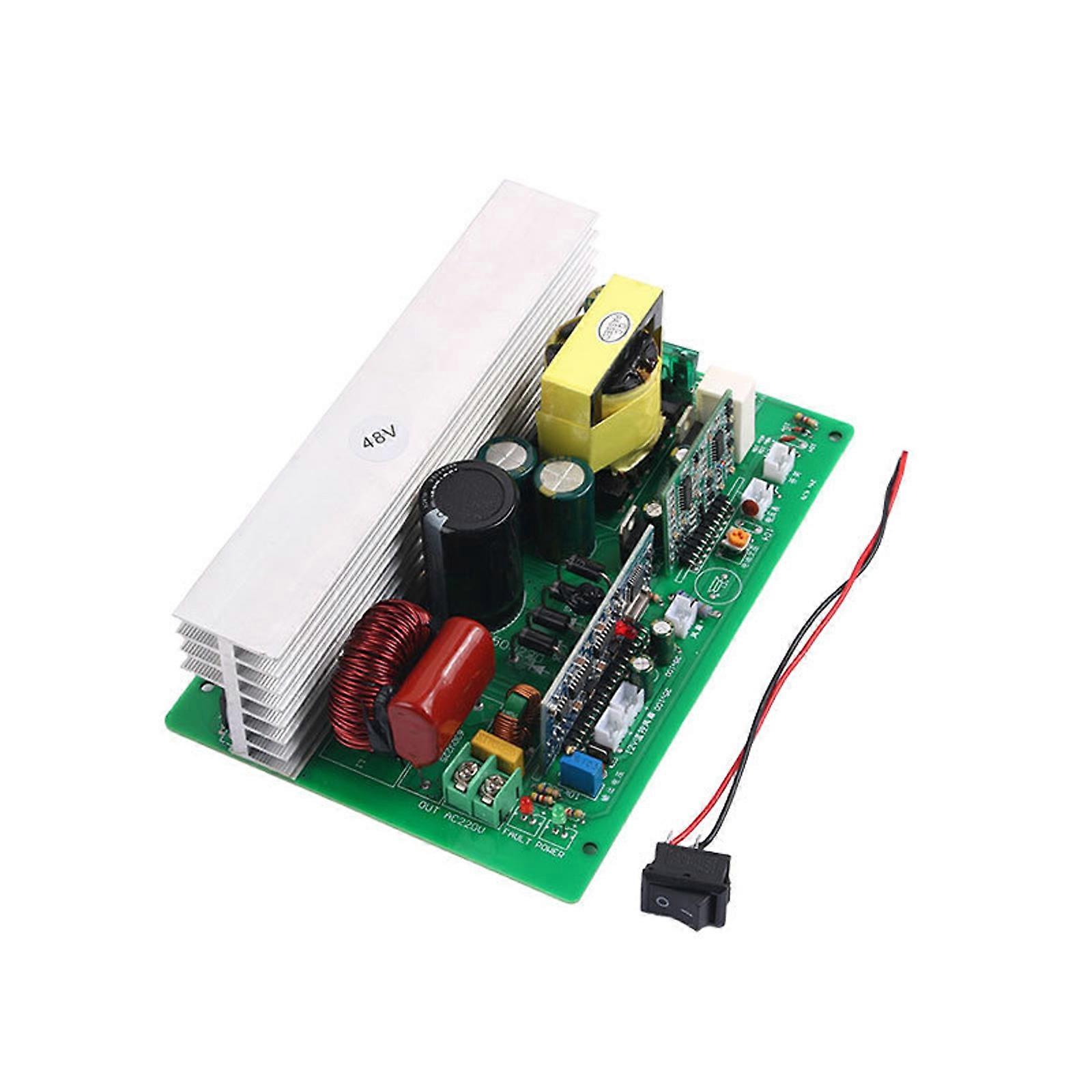 Power 1000W Sine Waveform Inverter 12V/24V/48V To AC220V Convert For Sensitive Electronics Tools Multicolor