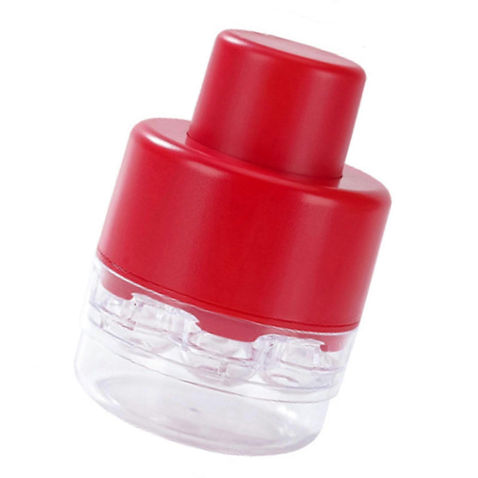 Pitter with Ergonomic Handle for Dates and Olives, Safe Core Removal Kitchen Tool Red