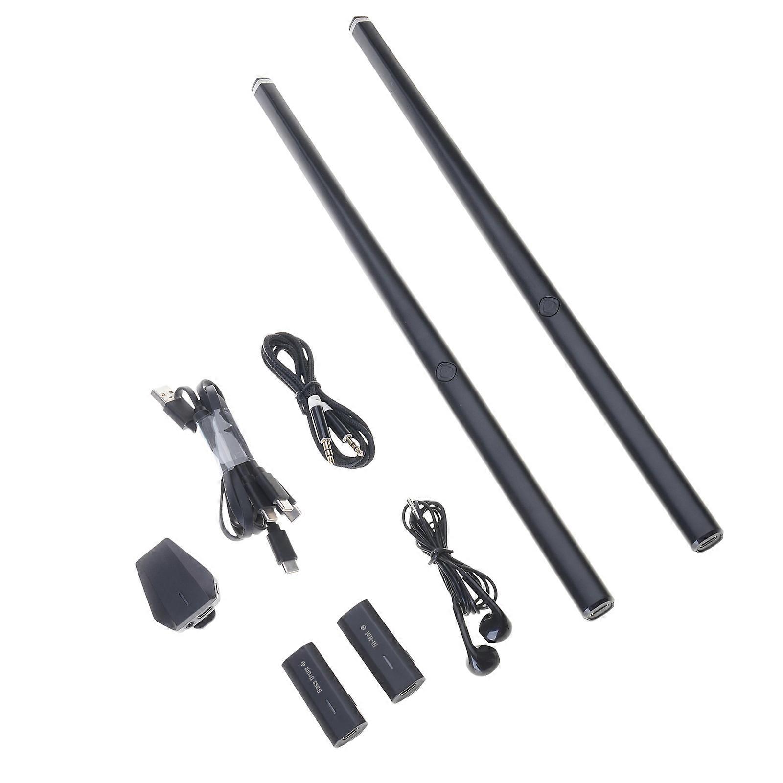 Portable Electric Air Drum Set Virtual Air Drum with Drumsticks Pedals Musical Instruments for Beginners Kids Adults Multicolor