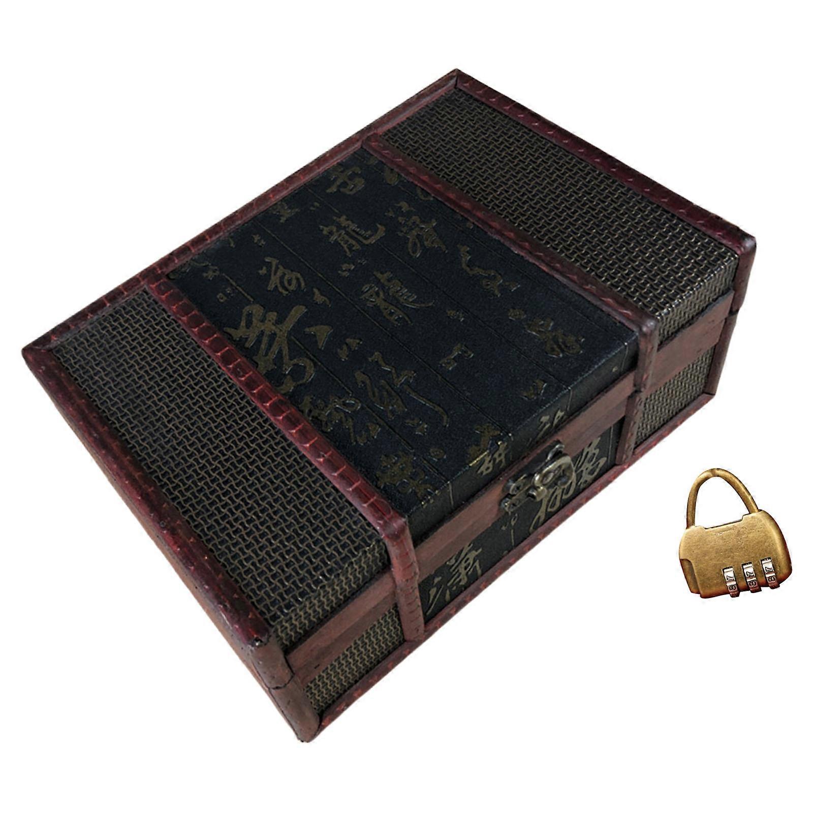 Multipurpose Decorative Wood Storage Box for Small Items and Jewelry with Antique Styles and Vibranting Color Designs Multicolor