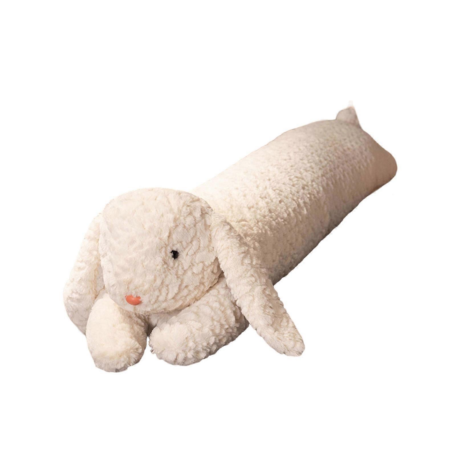 Oreiller long, doux et confortable, en forme d'animal, avec un motif unique de lapin et d'ours, multicolore, idéal pour la décoration intérieure.