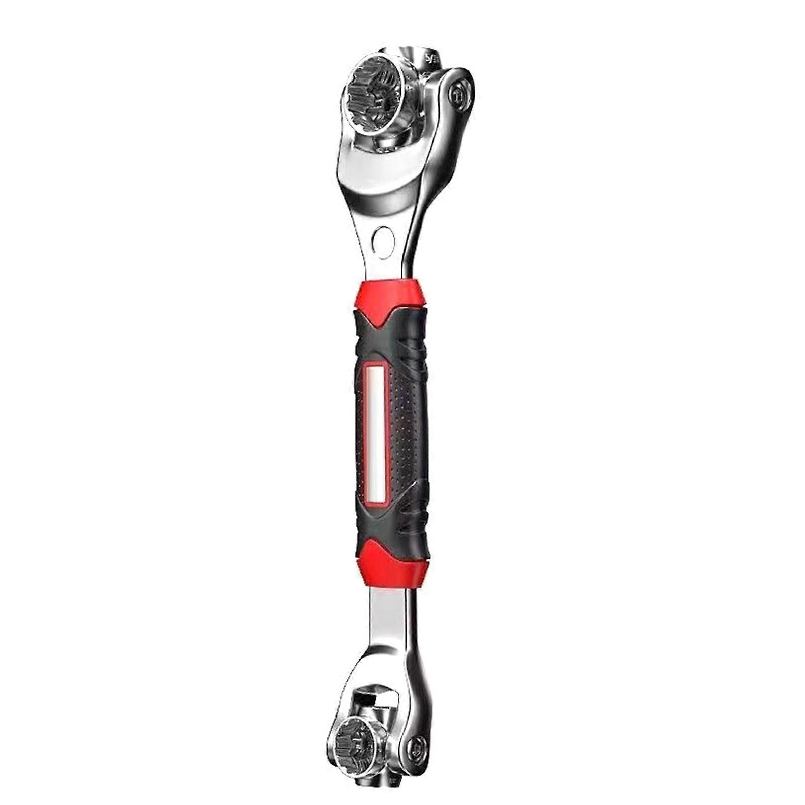 Magnetic Socket Wrench Set 52 in 1 Metal Construction Space Saving Double Head Wrench for Workshop Use Multicolor