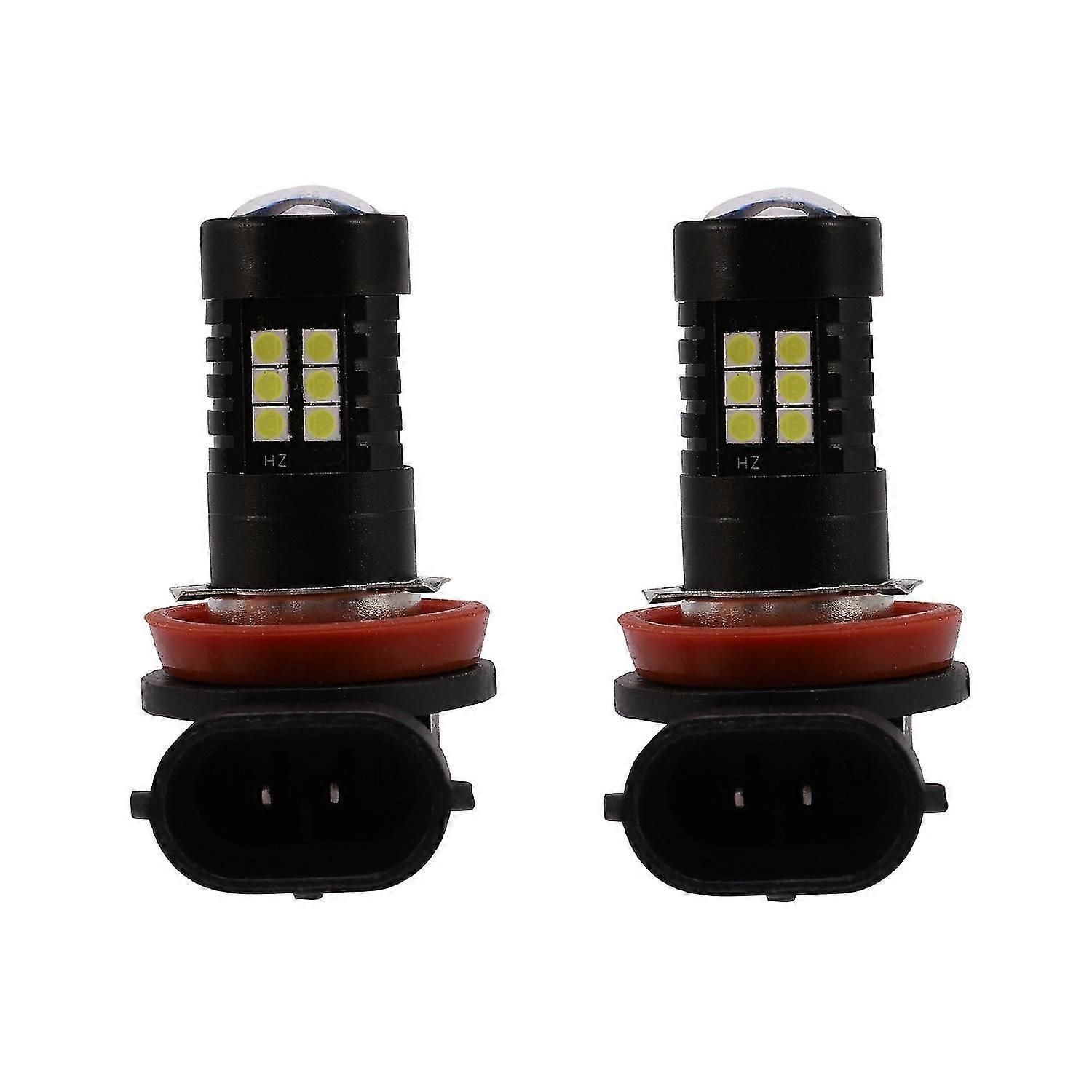 2x Canbus H8 3030 21smd Led Drl Daytime Running Fog Light Bulbs For Superb