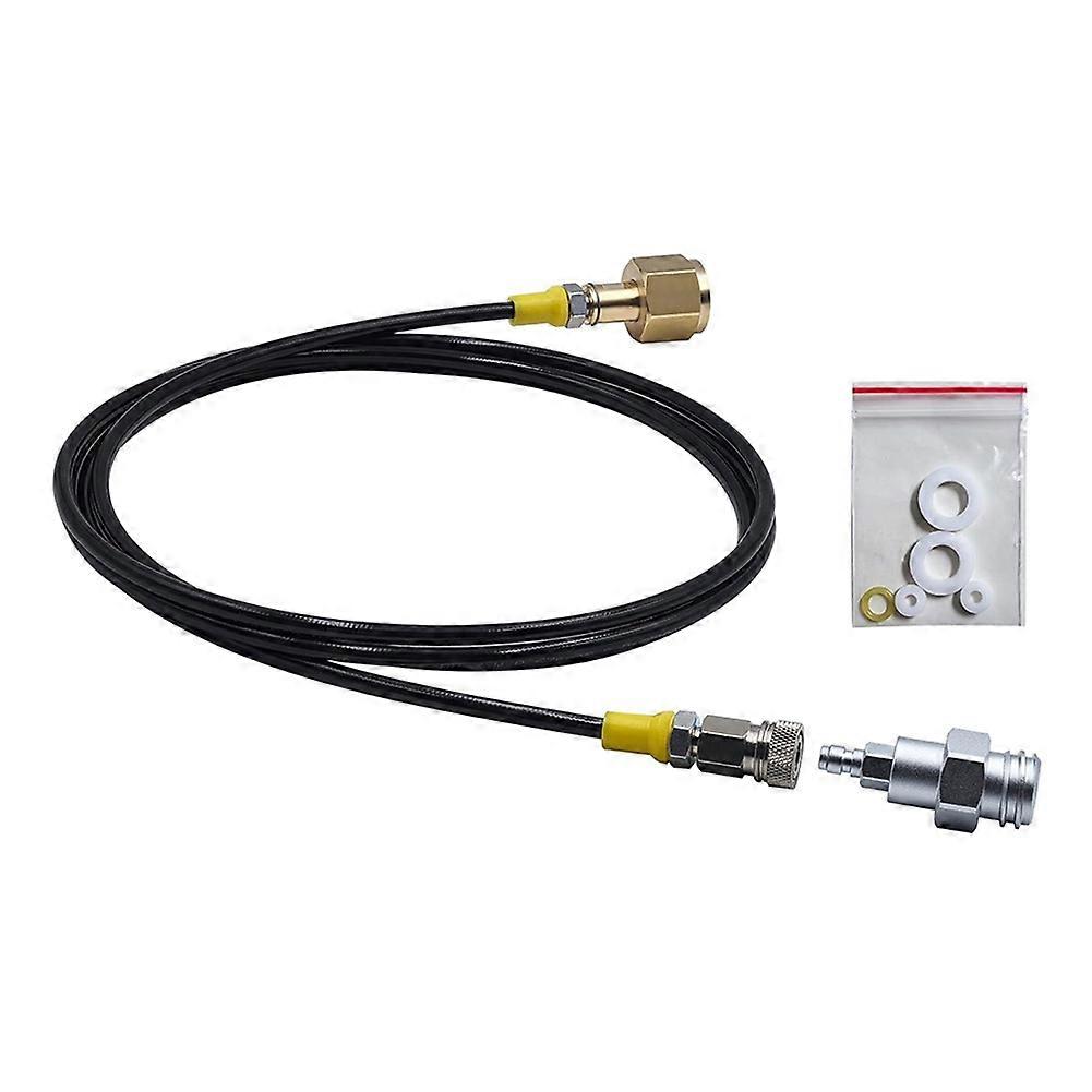 Soda Water Maker Machine Carbon Dioxide Fill Station Adapter TR21-4 for External CO2 Tank with 98 Inches Hose Kit