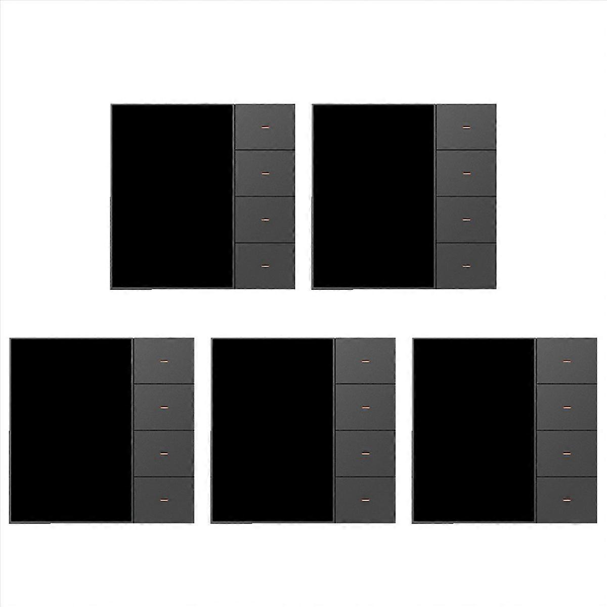 5pcs 3.5 Inch Wall Switch Touch Screen 4 Groups Switch 8-Way Scene Radar Sensor Dimming Switch Curta