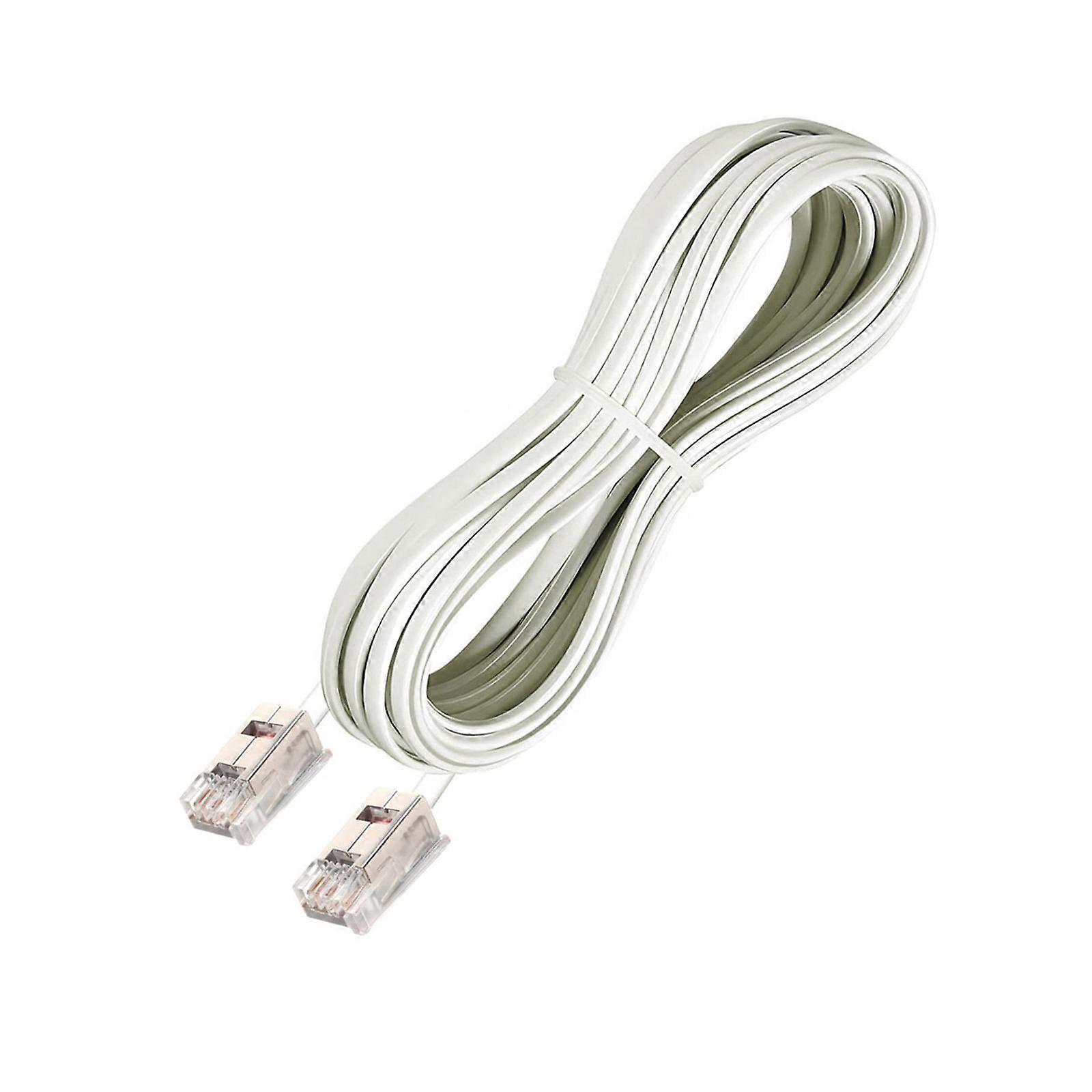 Professional SDL 4P To RJ12 Communication Telephone Cable Noise Resistant Design Compatible for PBX Systems Devices Multicolor