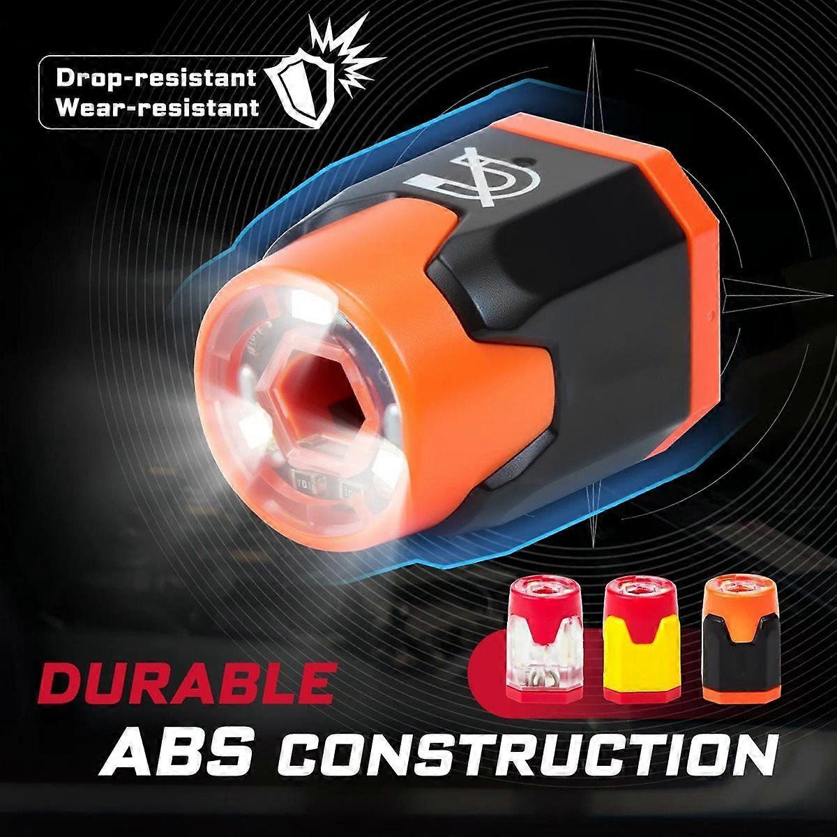 3Pieces LED Screwdriver Bit Magnetizer Ring