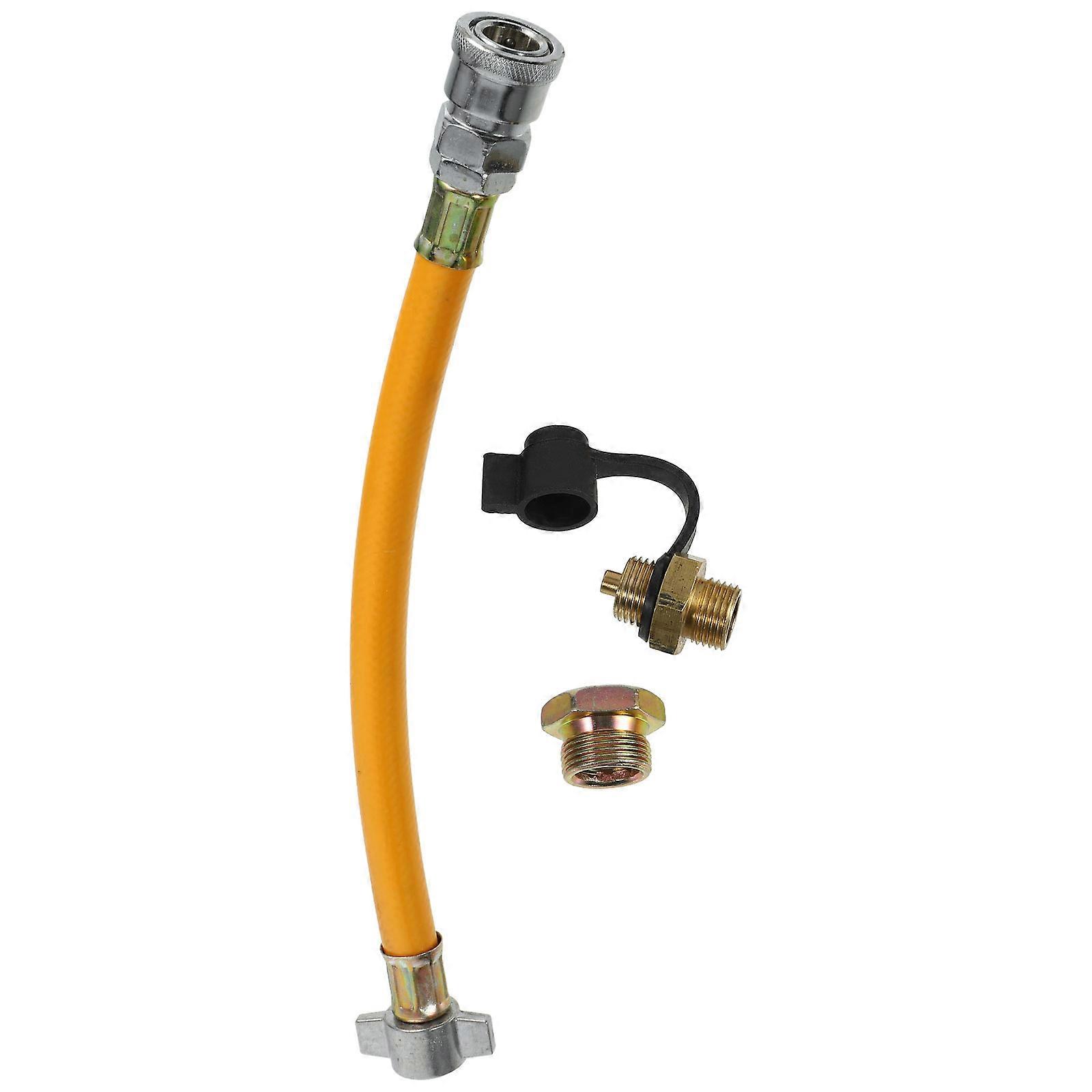 Air Compressor Hose Truck Part for Construction Site Rubber Copper 1Pack