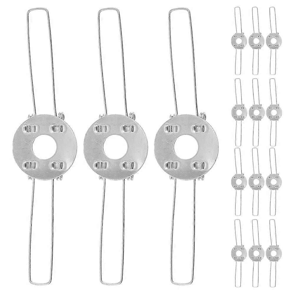 Lamp Holder Clips for Lampshade Fixing Silver 30Pcs Spring Clips