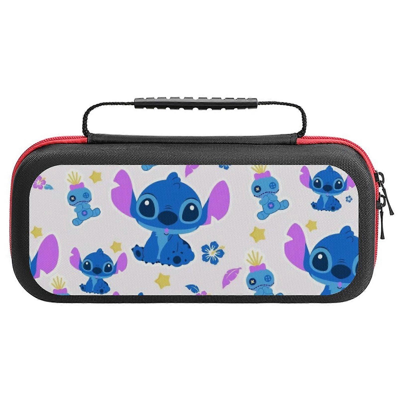 Cute Stitch Carrying Case for compatible with Nintendo Switch Hard Shell Portable Travel Carry Case Game Storage Bag