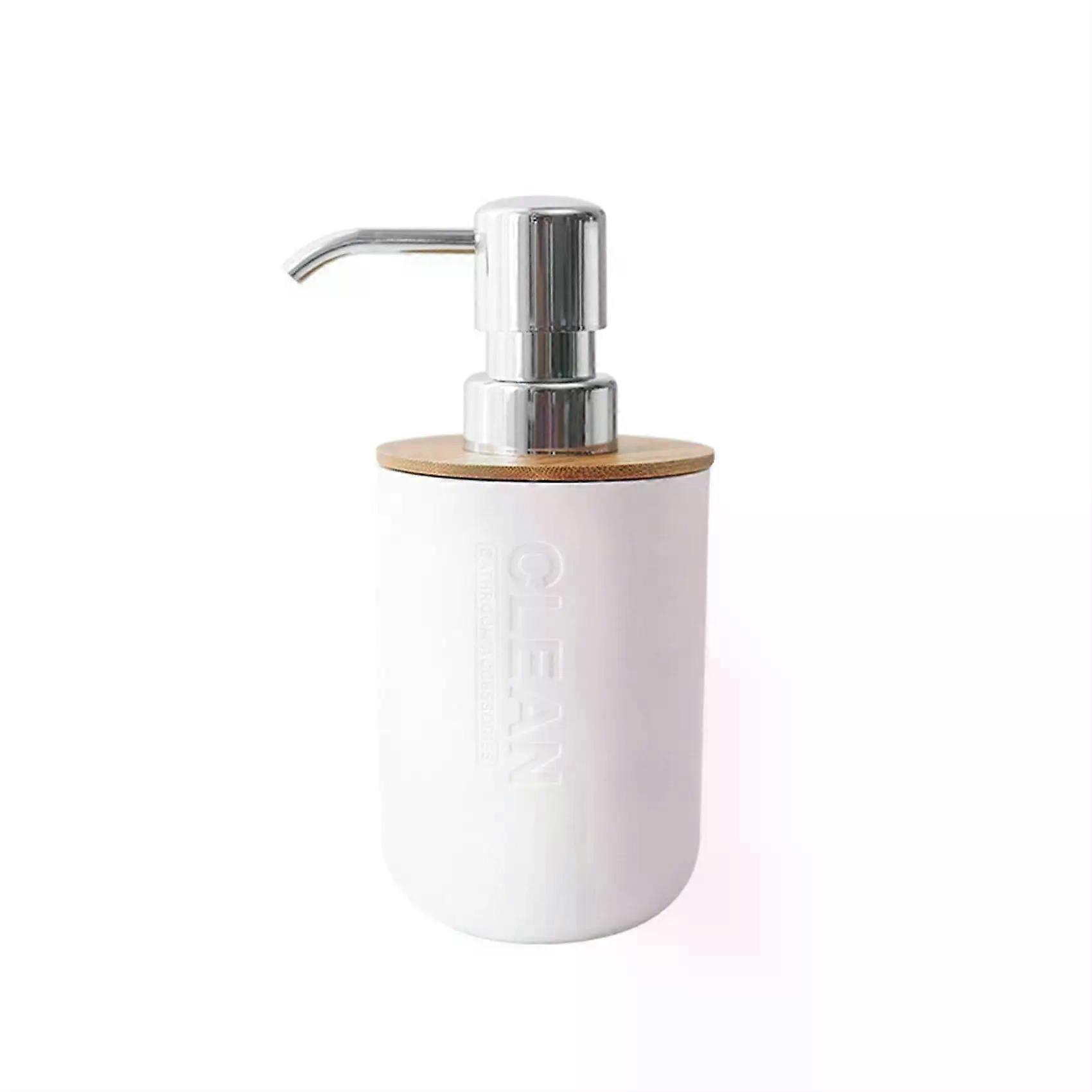 Bathroom Wash Accessories Bamboo Wood Set