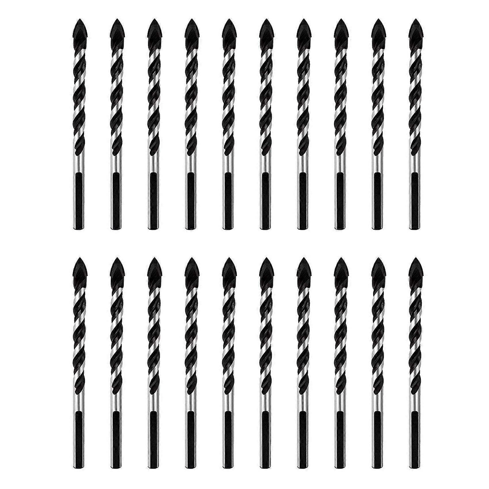 Multipurpose Drill Bits, 50-Piece 6mm Multi-Material Drill Bit Set, Tungsten Carbide Tipped Masonry Drill Bit Set