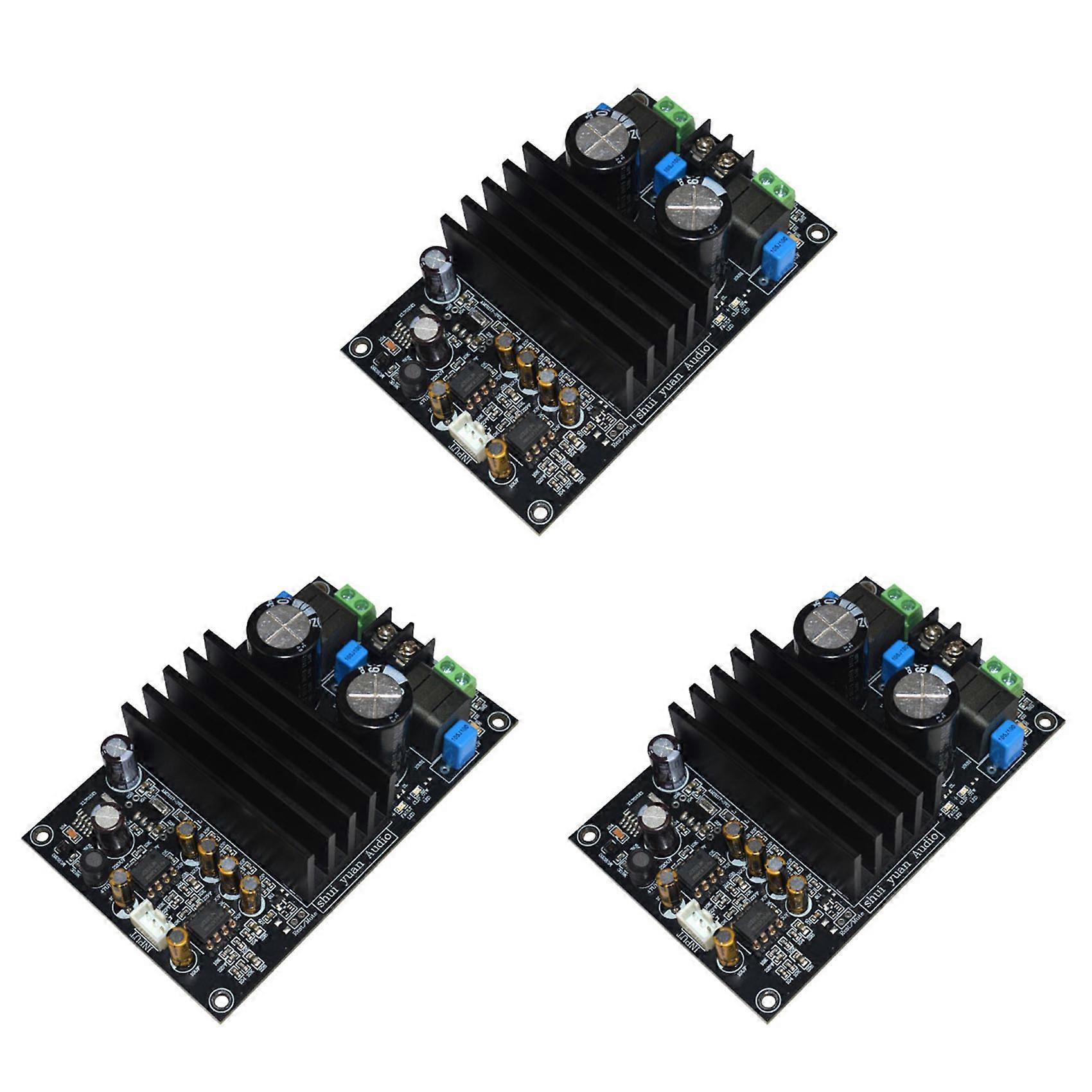 3X TPA3255 Amplifier Board Quick Response High Power Plug Play Metal Practical Audio Amplifier Module for Speaker