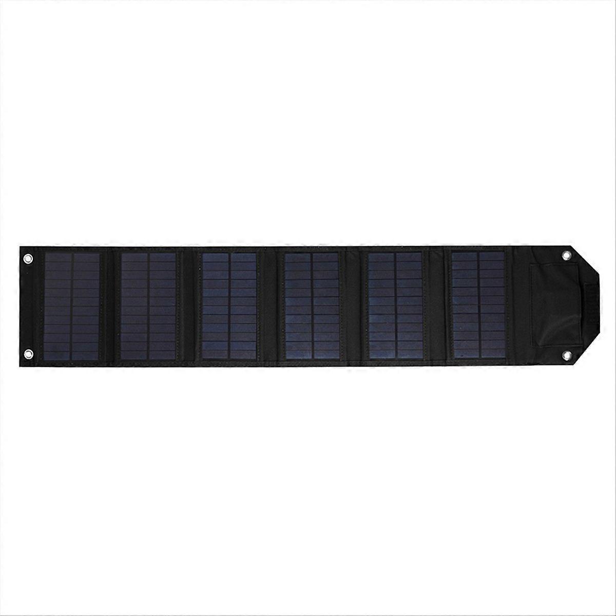 6-foldig 12W sammenleggbart solcellepanel bærbart solcellepanellader USB 5V