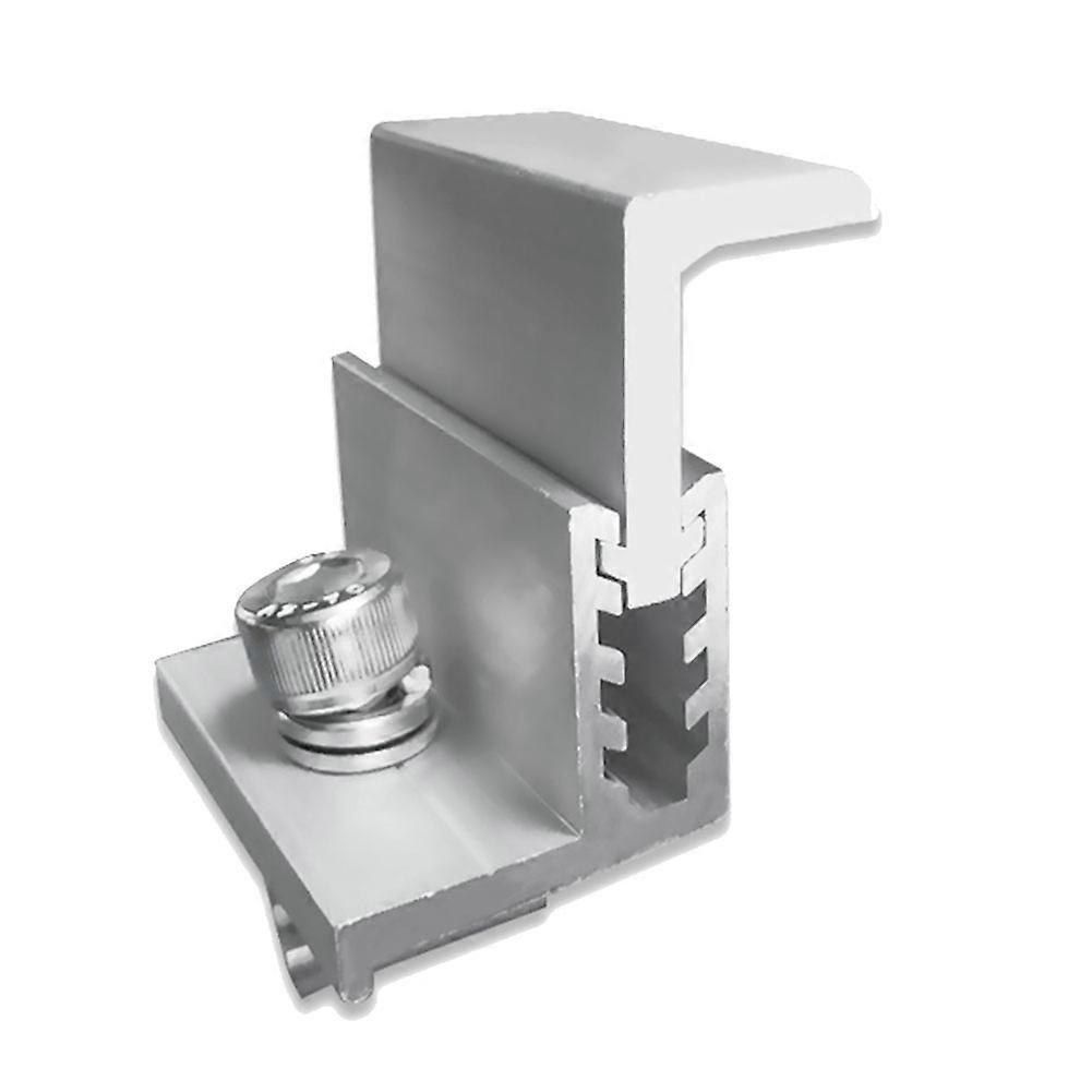 10PCS Solar Panel Mounting Bracket Side Clamp Kit Adjustable 30/35/40/45mm Fixing Clamp Solar Panel Mount Bracket