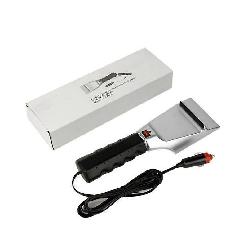 12V Heated Snow Shovel for Cars with Instant Snow Melting and Scratch Ice Removal