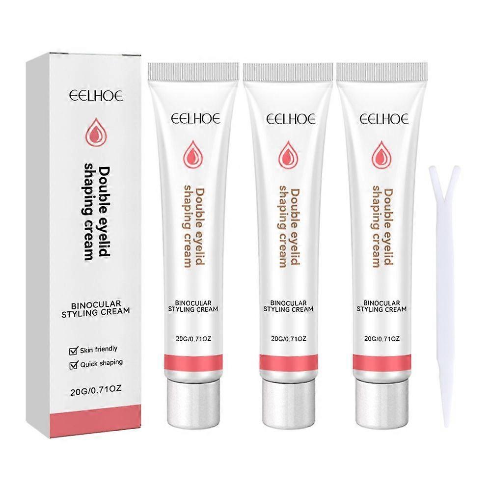 3x Double Eyelid Shaping Cream Natural Traceless Invisible Eyelid Lifting Setting Cream Lasting Eyelid Styling